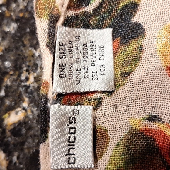 Z women's Chico's multi color ONE SIZE shawl - Picture 3 of 3